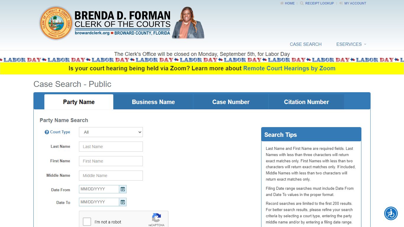Case Search - Public - Broward County Clerk of Courts